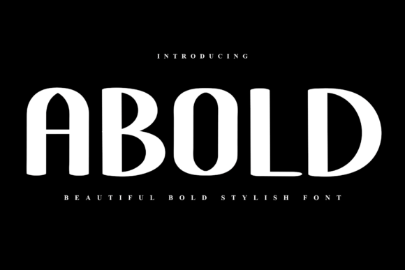 Abold: Bold Display Font