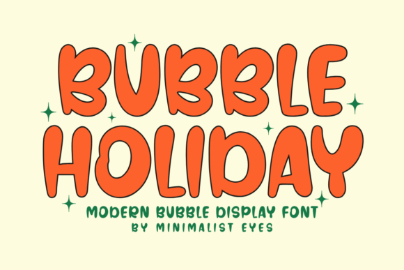 Bubble Holiday Font for Bold Design