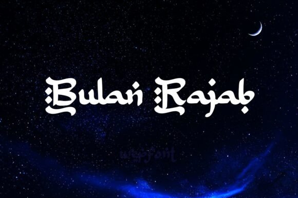 Bulan Rajab Font: Elegant Display Design