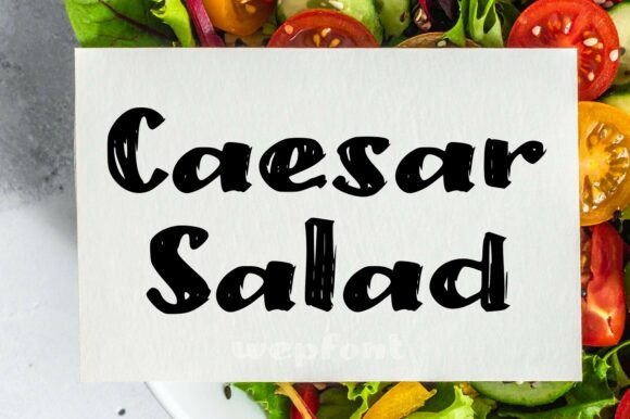 Caesar Salad Font for Business Branding