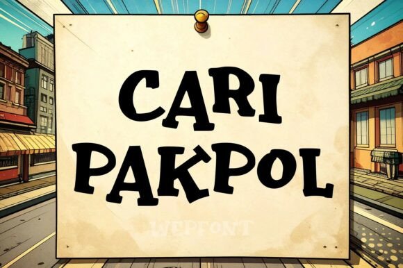 Cari Pakpol: Bold Vintage Font for Impactful Campaigns