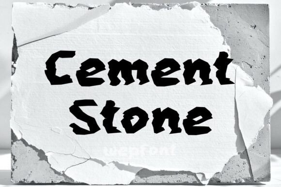 Cement Stone Font for Bold Branding