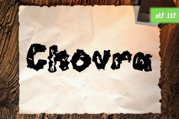 Chovra: A Bold Display Font