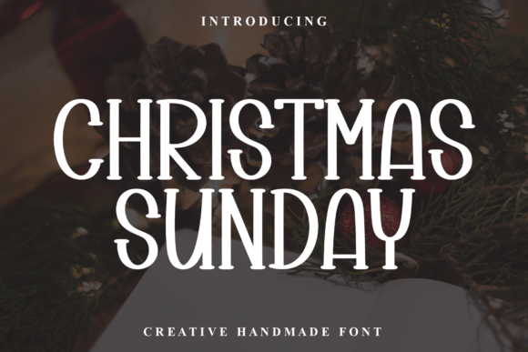 Christmas Sunday Font