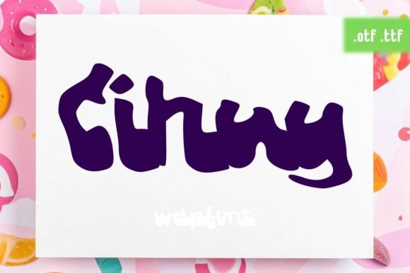 Cihuy: A Whimsical Display Font