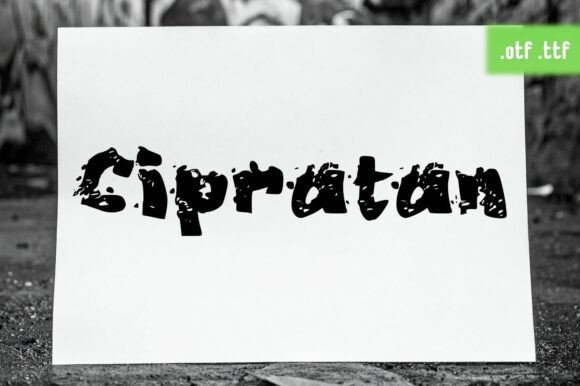 Cipratan: A Bold Display Font
