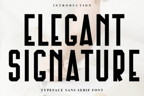 Elegant Signature Font