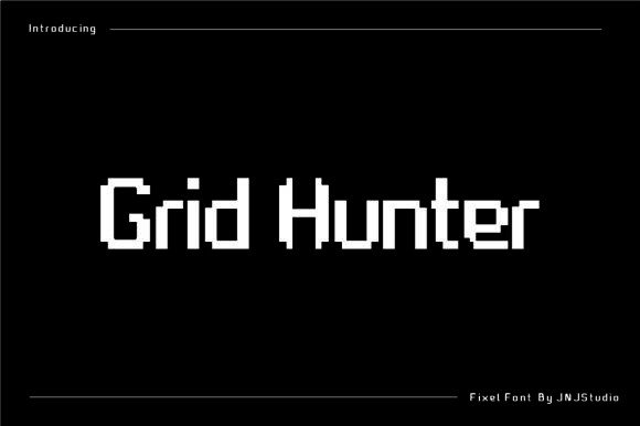 Grid Hunter Pixel Font for Bold Branding
