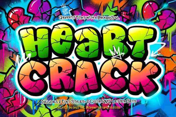 Heart Crack Font for Creative Makers