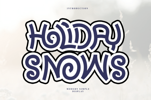 Holiday Snows Font for Web Design
