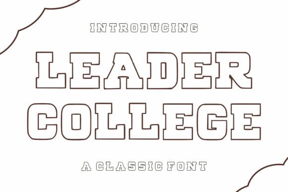 Leader College Font for Creative Campaigns