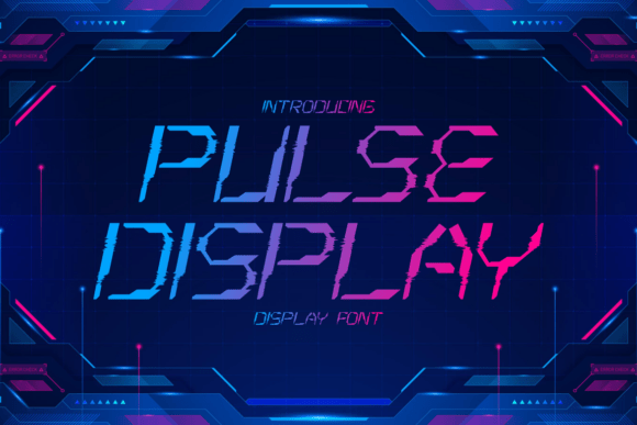 Pulse Display Font