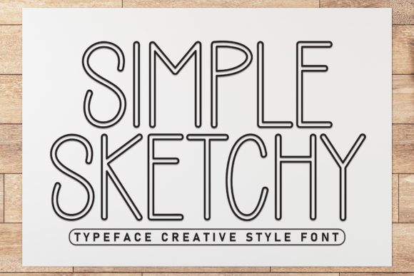 Simple Sketchy Font for Creative Makers