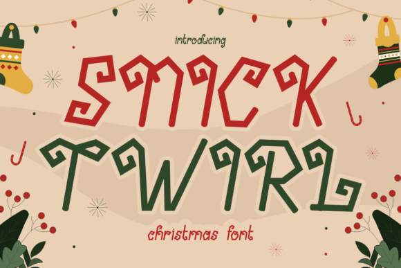 Snick Twirl Font for Holiday Branding