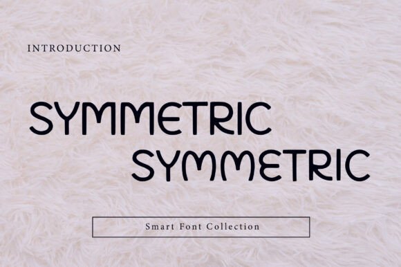 Symmetric Font for Creative Projects