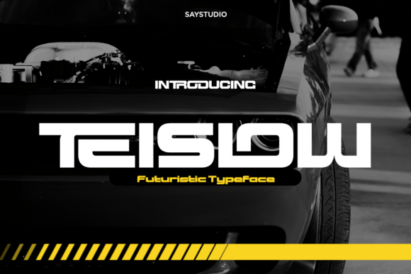 Teislow: Futuristic Display Font
