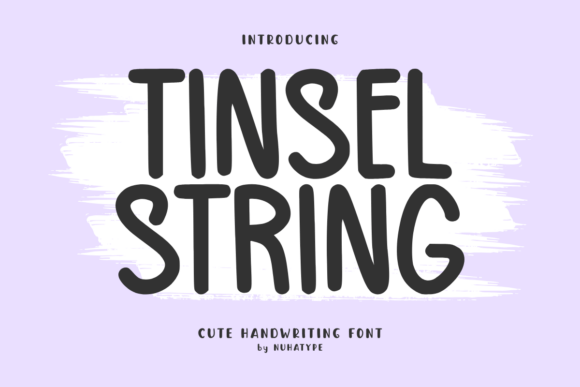 Tinsel String Font for Creative Design