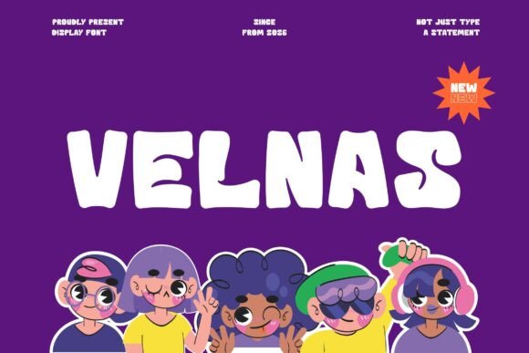 Velnas: A Modern Display Font