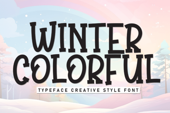 Winter Colorful Font for Bold Branding