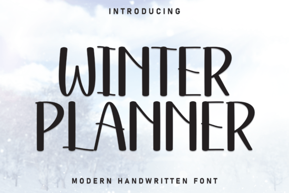 Winter Planner Font for Business